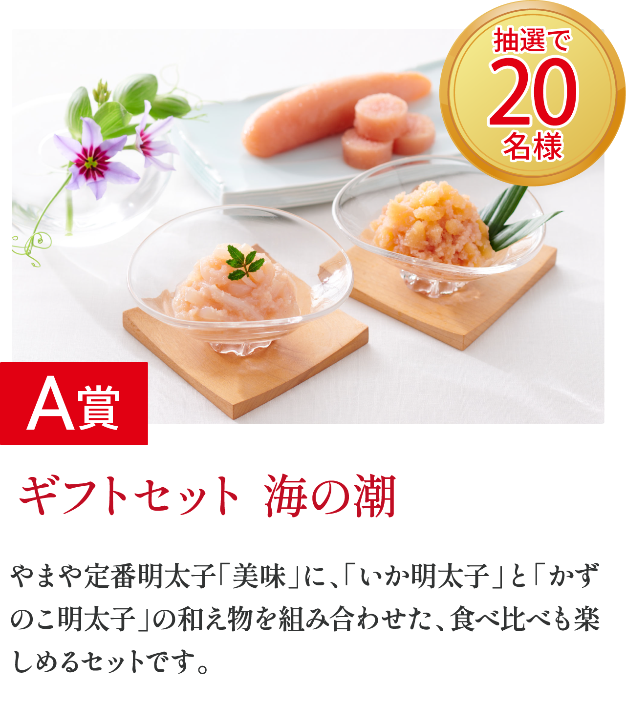 A賞 ギフトセット 海の潮 抽選で20名様